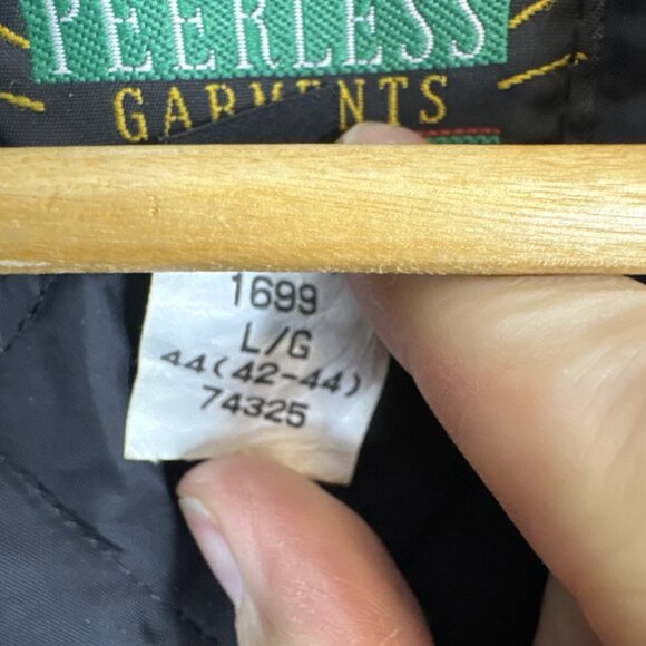 Peerless Garments Varsity L Jacket Eagle Embroidery Wool Suede Sleeves Men 44 - Picture 6 of 7